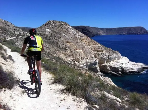 Spainventure Adventure practicing MTB Biking on El Chorro area Malaga