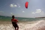 Spainventure Kite Surfing at Mediterranean Sea Adventure first steps