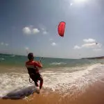 Spainventure Kite Surfing at Mediterranean Sea Adventure first steps