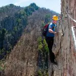 Spainventure Via Ferrata on Malaga Mountains steps on a wall