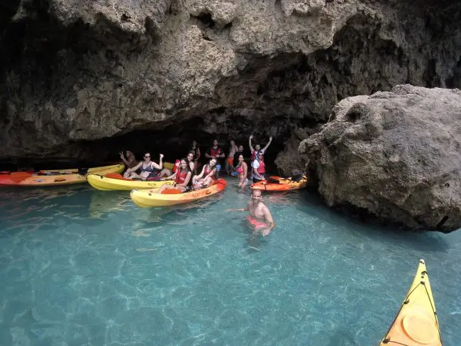 Spainventure Maro Caves Kayaking Trip mediterranean Costa del Sol Group