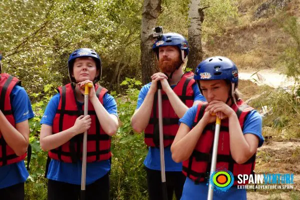 Spainventure Rafting en el rio genil Fuengirola Rio Genil Spain thinking before the adventure