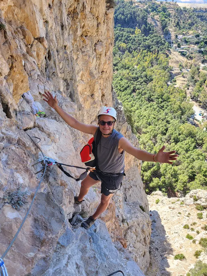 Spainventure via ferrata climb in spain