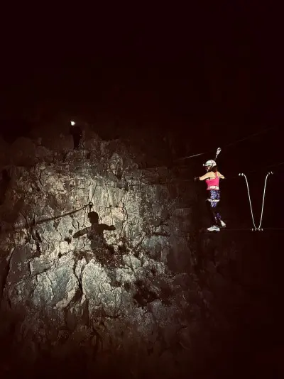 Spainventure Night Via Ferrata El Chorro Puente Colgante